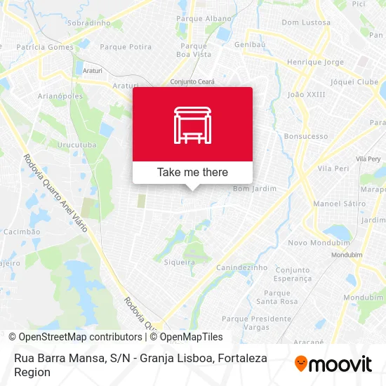 Rua Barra Mansa, S / N - Granja Lisboa map