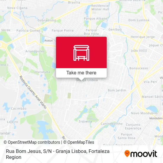 Rua Bom Jesus, S / N - Granja Lisboa map