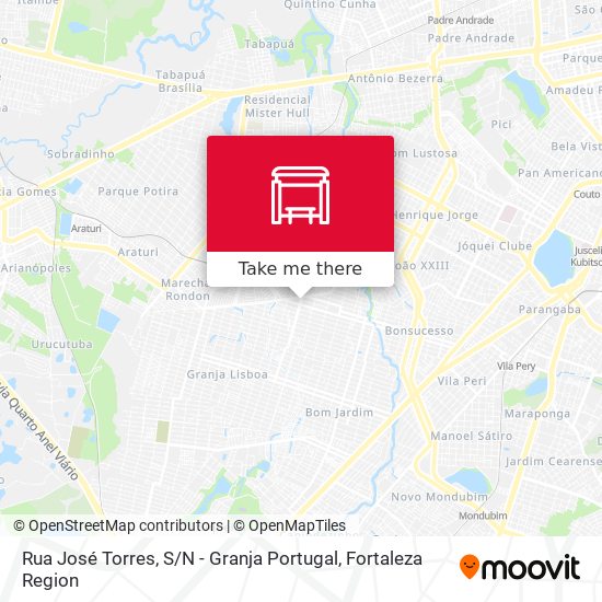 Rua José Torres, S / N - Granja Portugal map