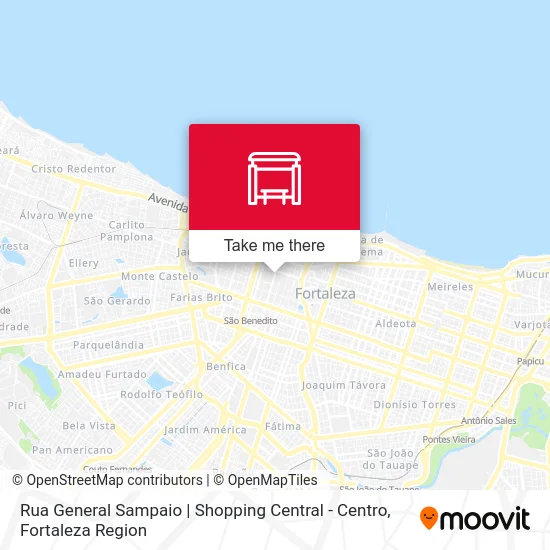 Rua General Sampaio | Shopping Central - Centro map