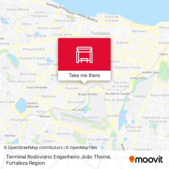 Terminal Rodoviário Engenheiro João Thomé map