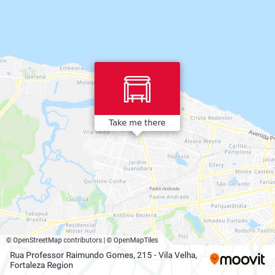 Rua Professor Raimundo Gomes, 215 - Vila Velha map