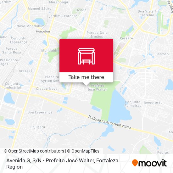 Avenida G, S / N - Prefeito José Walter map
