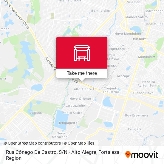 Rua Cônego De Castro, S / N - Alto Alegre map