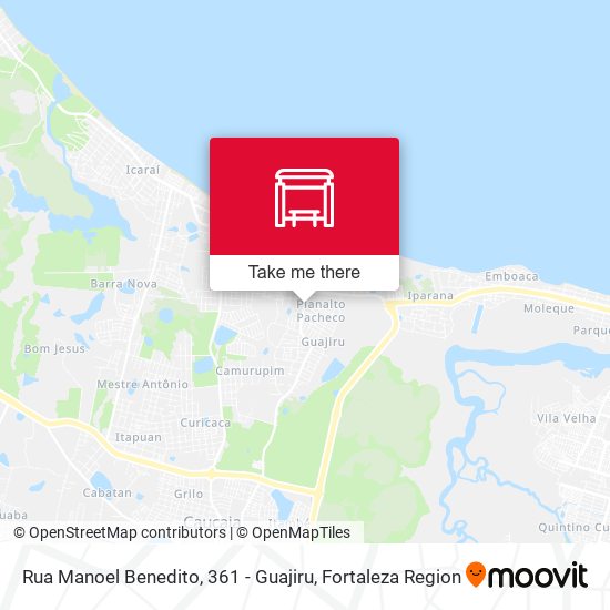 Rua Manoel Benedito, 361 - Guajiru map