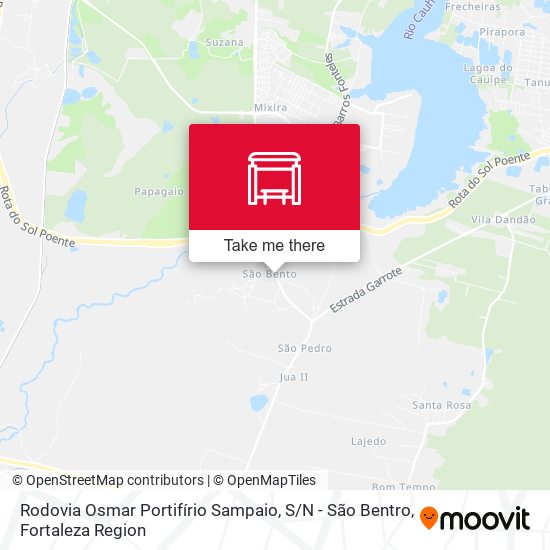 Rodovia Osmar Portifírio Sampaio, S / N - São Bentro map