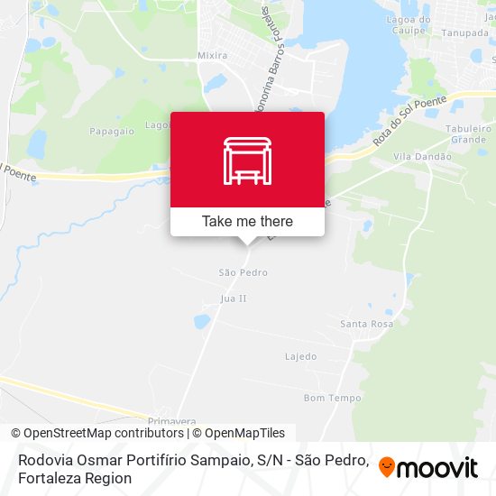 Rodovia Osmar Portifírio Sampaio, S / N - São Pedro map