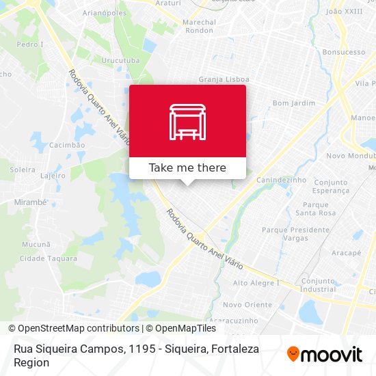 Rua Siqueira Campos, 1195 - Siqueira map