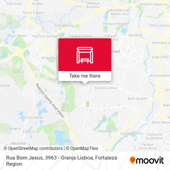 Rua Bom Jesus, 3963 - Granja Lisboa map