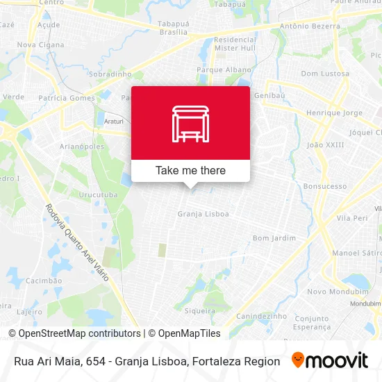 Rua Ari Maia, 654 - Granja Lisboa map