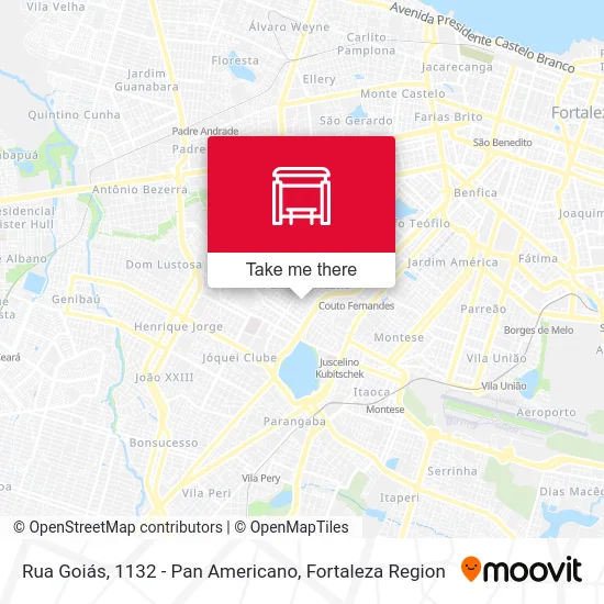 Rua Goiás, 1132 - Pan Americano map