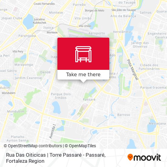 Rua Das Oiticicas | Torre Passaré - Passaré map