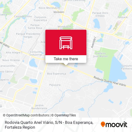 Rodovia Quarto Anel Viário, S / N - Boa Esperança map