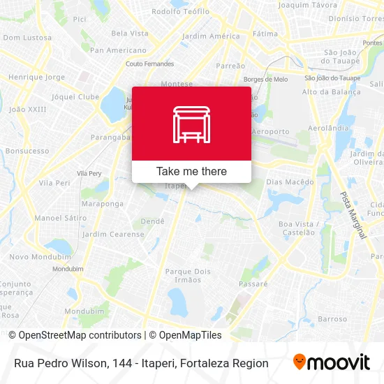 Rua Pedro Wilson, 144 - Itaperi map