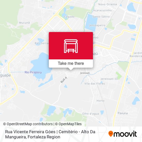 Rua Vicente Ferreira Góes | Cemitério - Alto Da Mangueira map