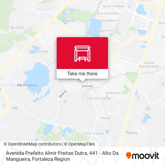 Avenida Prefeito Almir Freitas Dutra, 441 - Alto Da Mangueira map