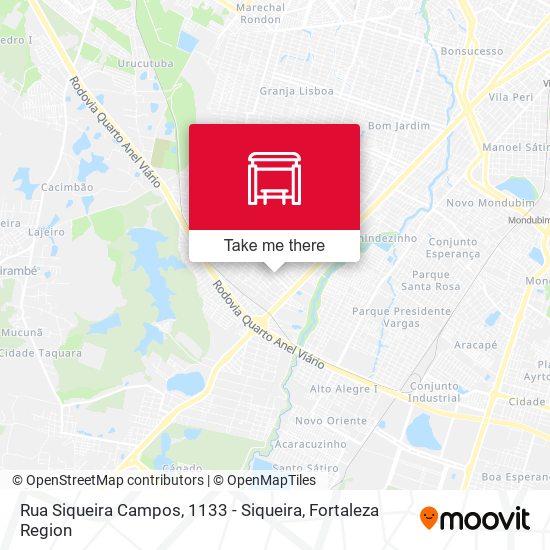Rua Siqueira Campos, 1133 - Siqueira map