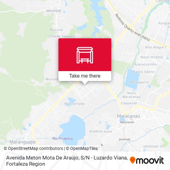 Avenida Meton Mota De Araújo, S / N - Luzardo Viana map