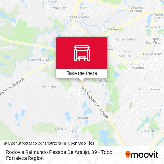Rodovia Raimundo Pessoa De Araújo, 89 - Toco map