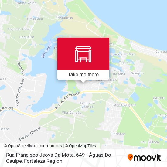 Rua Francisco Jeová Da Mota, 649 - Águas Do Cauípe map
