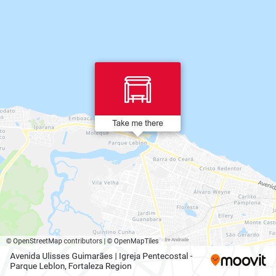 Avenida Ulisses Guimarães | Igreja Pentecostal - Parque Leblon map