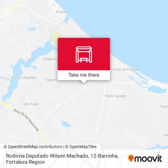 Mapa Rodovia Deputado Wilson Machado, 12-Barrinha