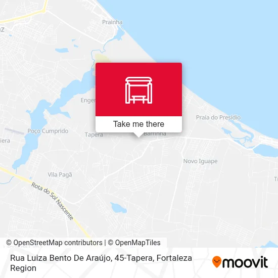 Rua Luiza Bento De Araújo, 45-Tapera map