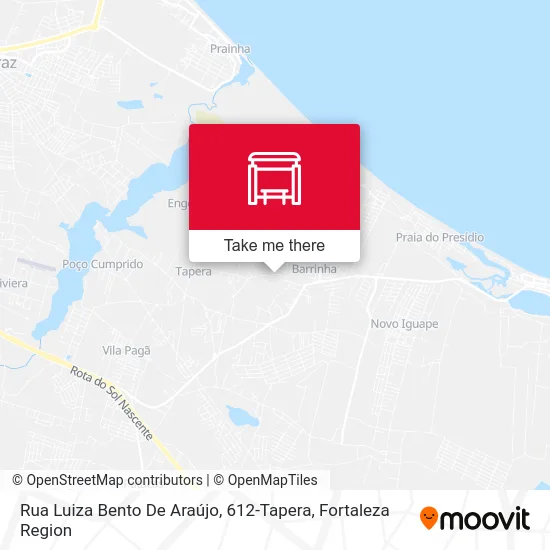 Rua Luiza Bento De Araújo, 612-Tapera map