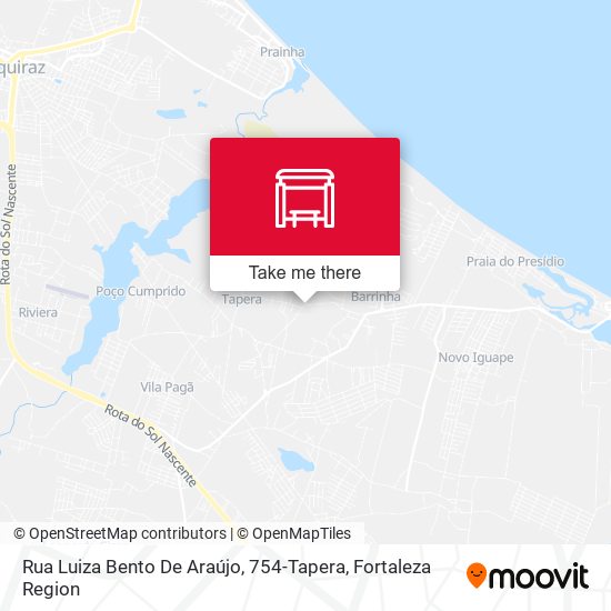 Rua Luiza Bento De Araújo, 754-Tapera map