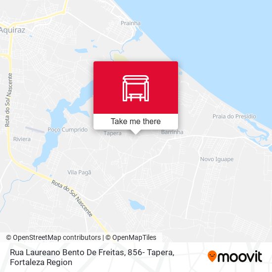 Rua Laureano Bento De Freitas, 856- Tapera map