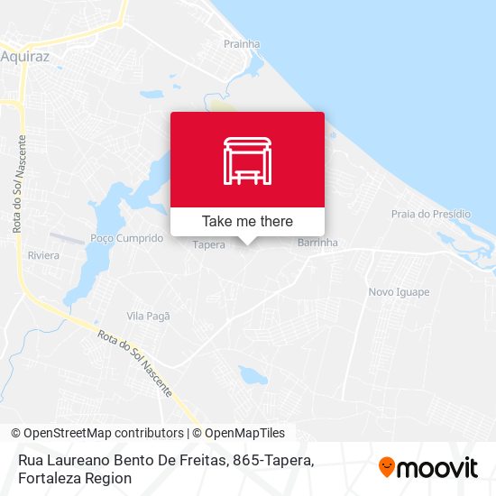 Rua Laureano Bento De Freitas, 865-Tapera map