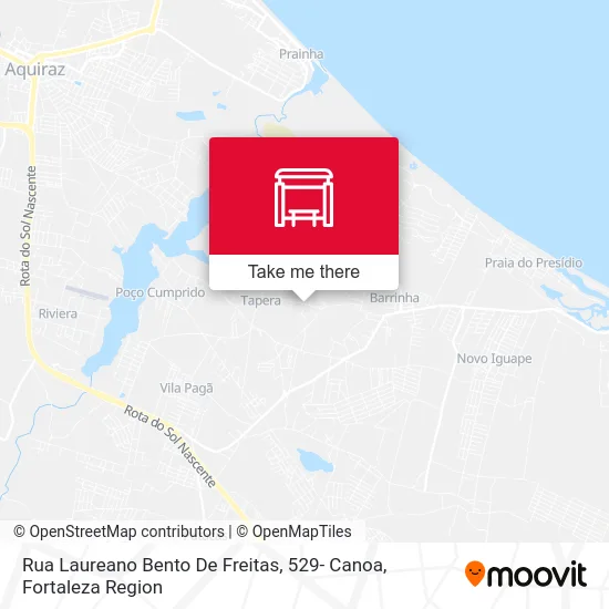 Rua Laureano Bento De Freitas, 529- Canoa map