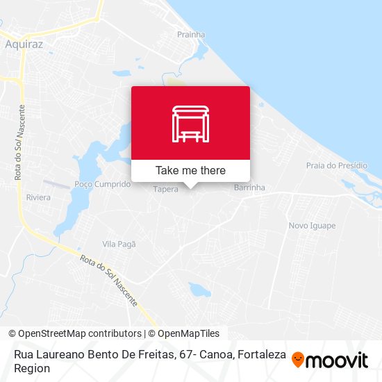 Rua Laureano Bento De Freitas, 67- Canoa map