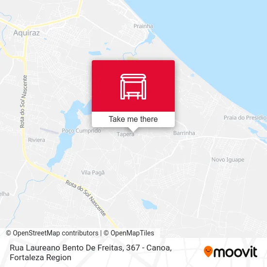 Rua Laureano Bento De Freitas, 367 - Canoa map