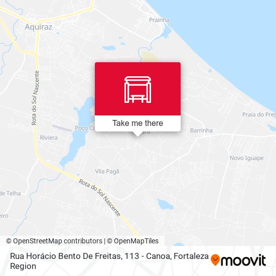 Rua Horácio Bento De Freitas, 113 - Canoa map
