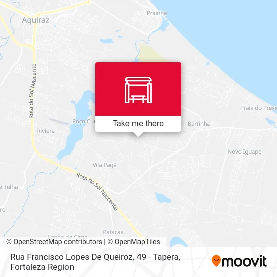 Rua Francisco Lopes De Queiroz, 49 - Tapera map