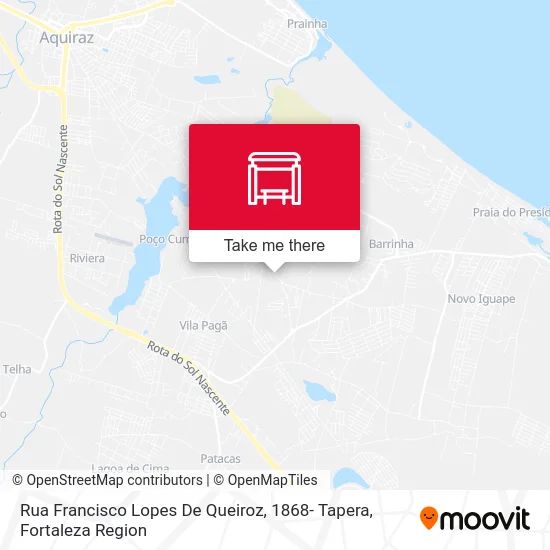 Rua Francisco Lopes De Queiroz, 1868- Tapera map