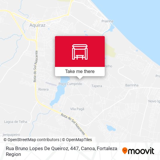 Rua Bruno Lopes De Queiroz, 447, Canoa map