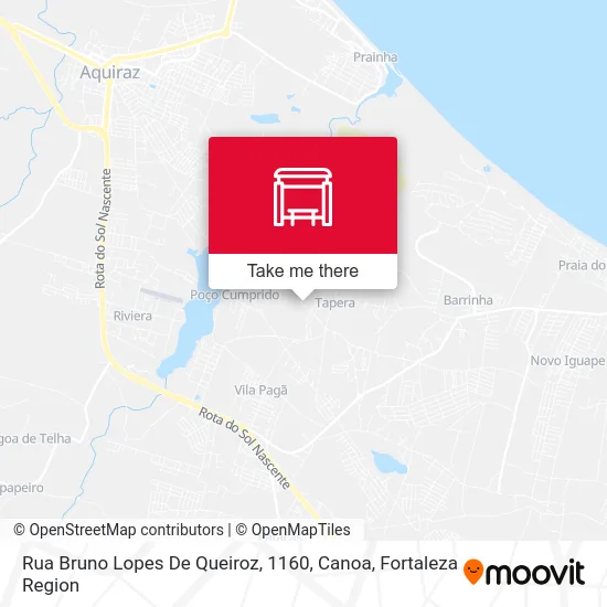 Rua Bruno Lopes De Queiroz, 1160, Canoa map