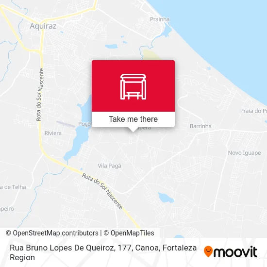 Rua Bruno Lopes De Queiroz, 177, Canoa map