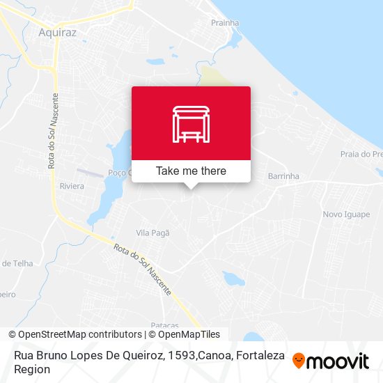 Rua Bruno Lopes De Queiroz, 1593,Canoa map