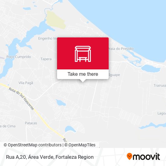 Rua A,20, Área Verde map
