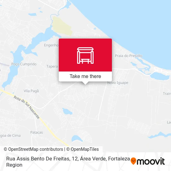 Rua Assis Bento De Freitas, 12, Área Verde map