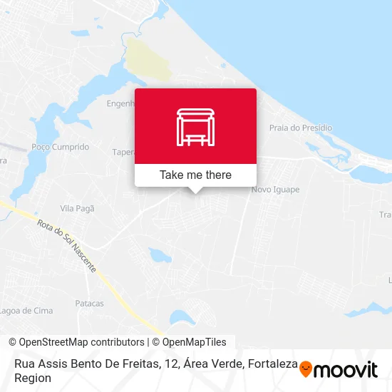 Rua Assis Bento De Freitas, 12, Área Verde map