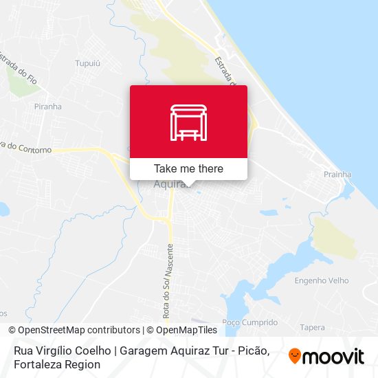Rua Virgílio Coelho | Garagem Aquiraz Tur - Picão map