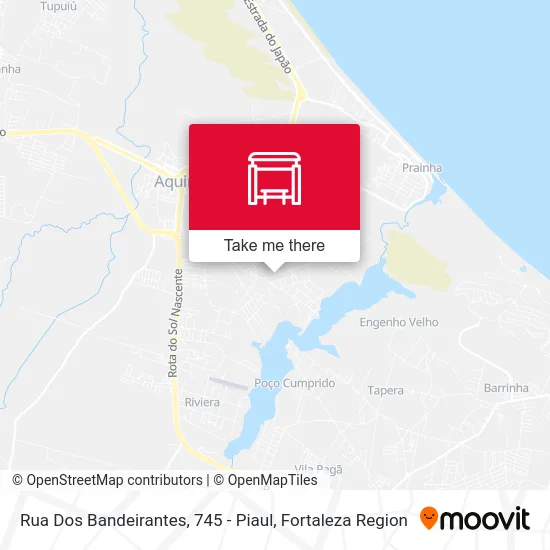Rua Dos Bandeirantes, 745 - Piaul map
