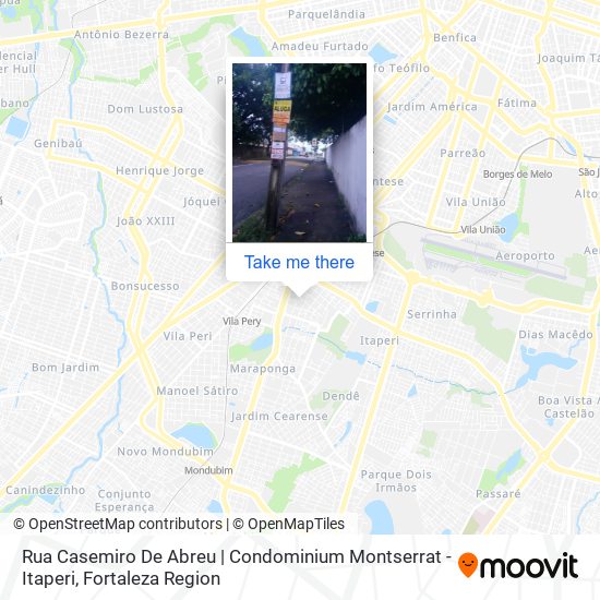 Rua Casemiro De Abreu | Condominium Montserrat - Itaperi map