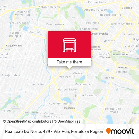Rua Leão Do Norte, 479 - Vila Peri map
