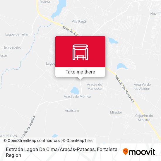 Estrada Lagoa De Cima / Araçás-Patacas map