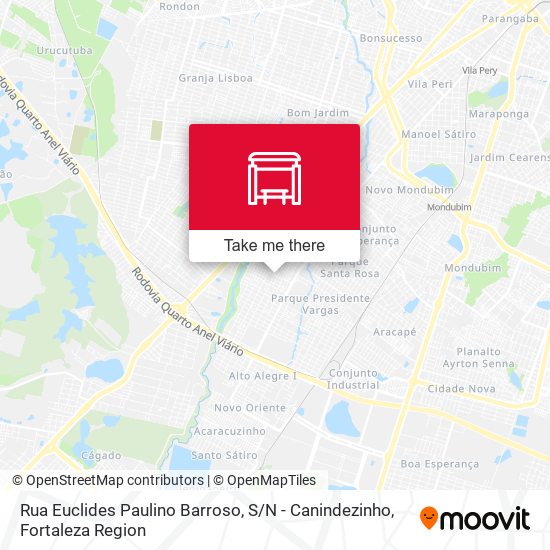 Rua Euclides Paulino Barroso, S / N - Canindezinho map